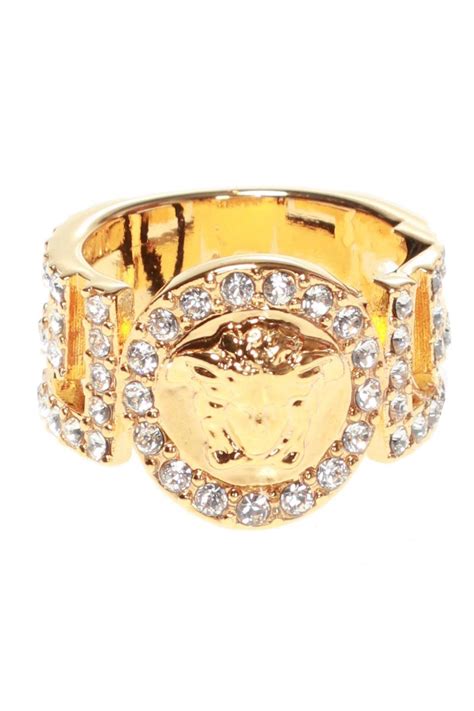 crystal single band ring versace|where to buy Versace jewelry.